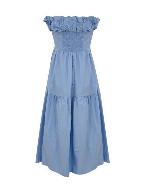 Abito lungo in cotone con rouches Anice NO SECRETS | 251NS191ANICE